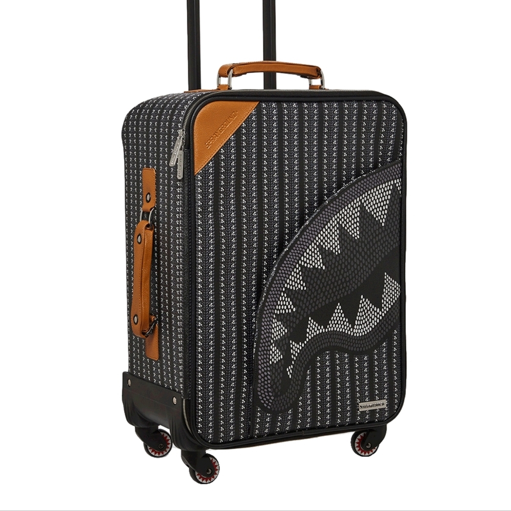ILLUCHAINS CUT & SEW VEGAN LEATHER CARRY-ON LUGGAGE